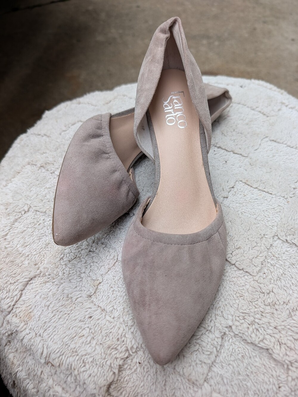 Franco Sarto Beige Suede Wedges Size 8M